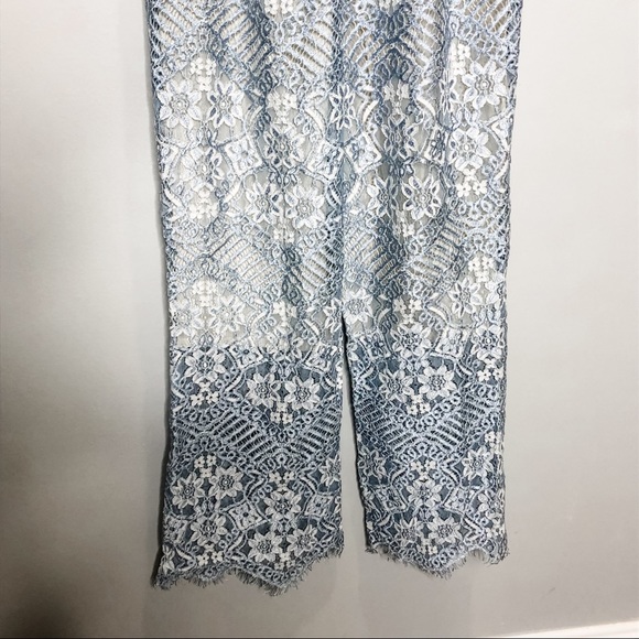 🦋🌙 NWT FOXIEDOX x ANTHROPOLOGIE | Light Blue Lace Jumpsuit - Picture 11 of 13